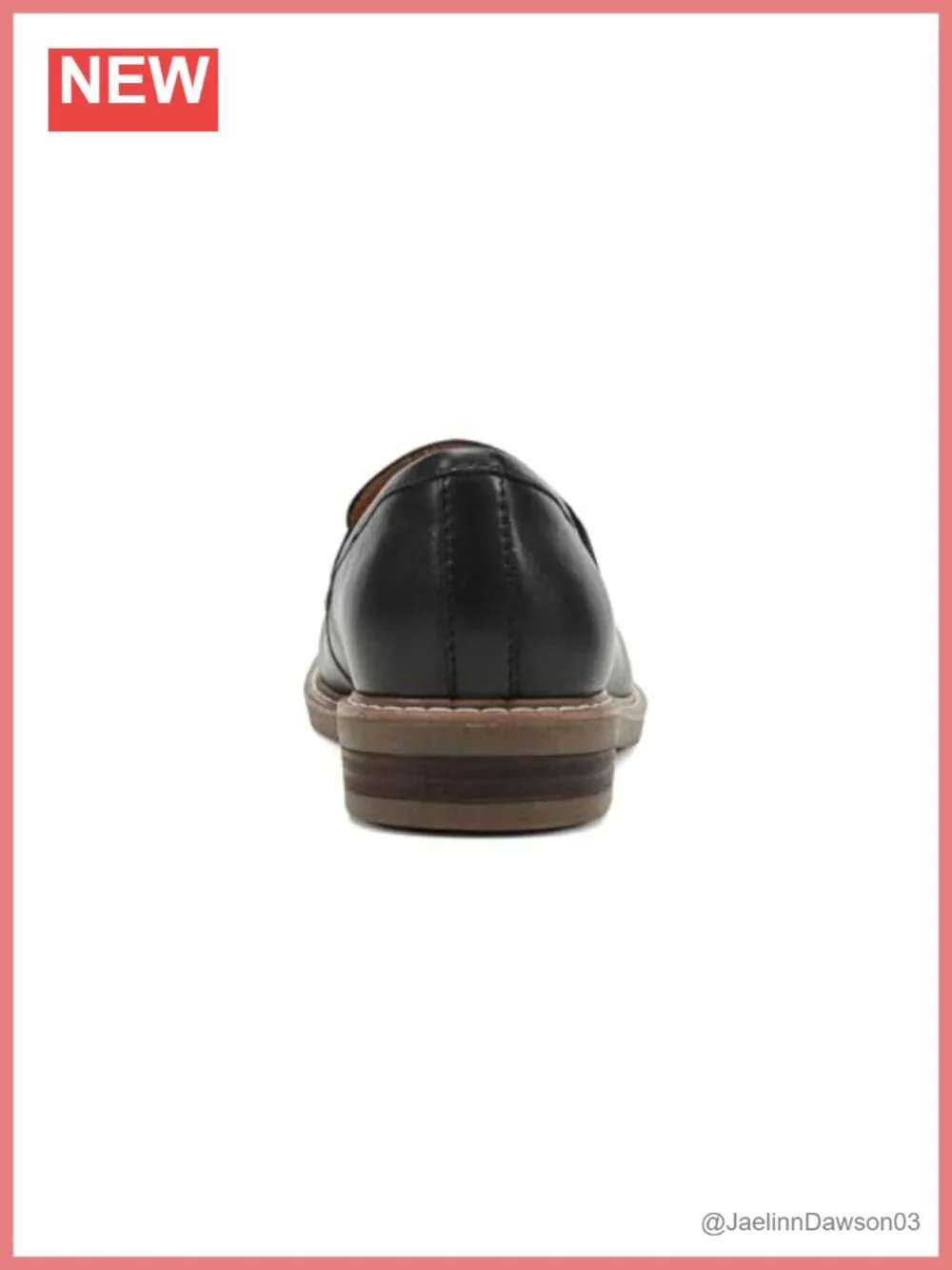 Women's Leather Loafers Cushioned Insole Lightweight Almond Toe Block Heel